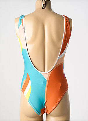 Maillot de bain 1 pièce imprimé fantaisie orange OXBOW femme