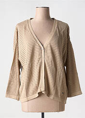 Gilet manches longues beige AGATHE & LOUISE pour femme seconde vue
