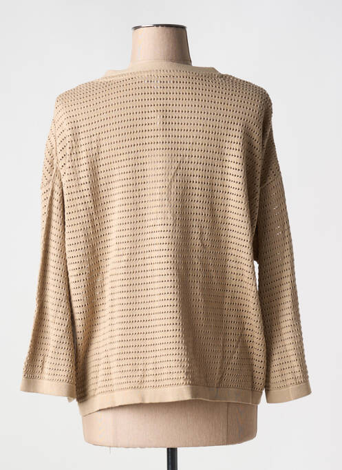 Gilet manches longues beige AGATHE & LOUISE pour femme