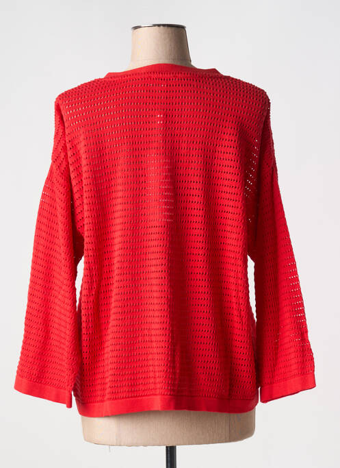 Gilet manches longues rouge AGATHE & LOUISE pour femme