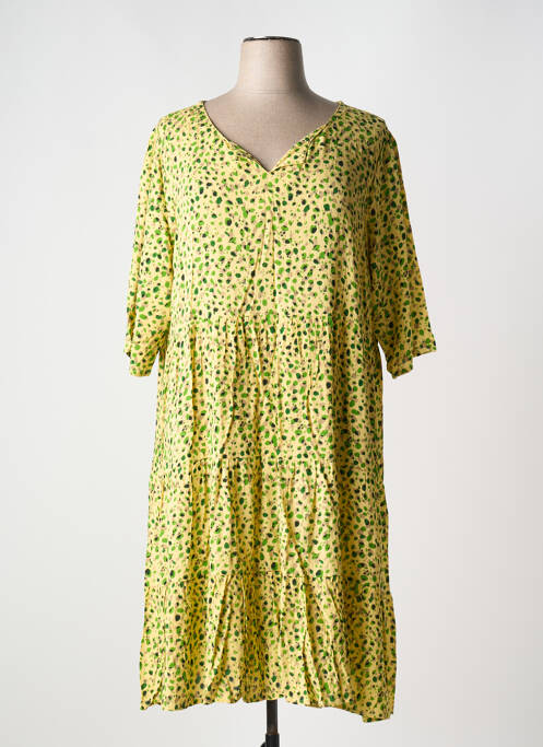 Robe mi-longue jaune AGATHE & LOUISE pour femme