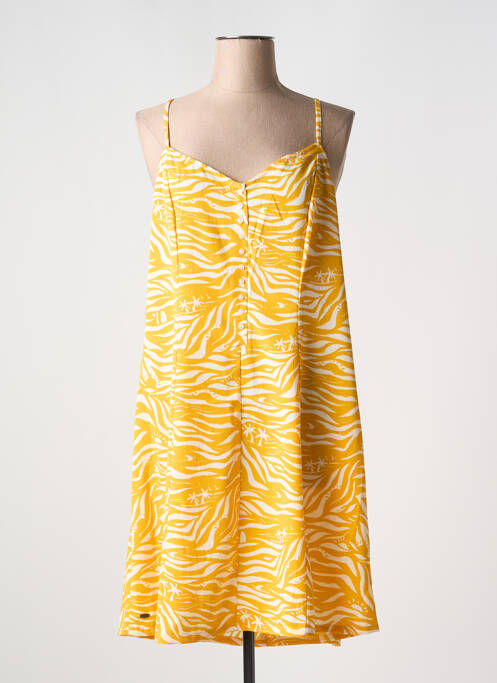 Robe mi-longue jaune OXBOW pour femme