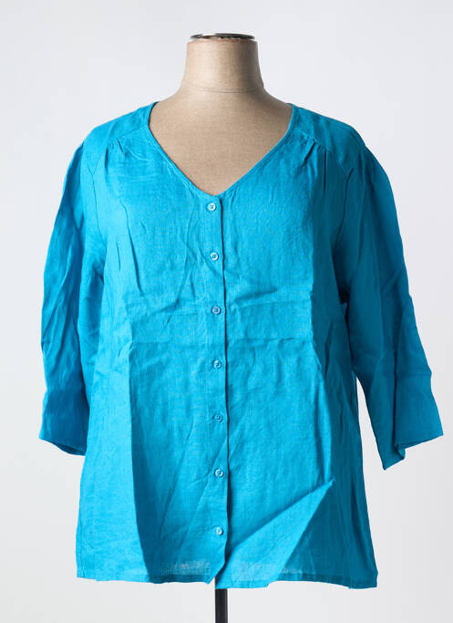 Tunique manches longues bleu AGATHE & LOUISE pour femme