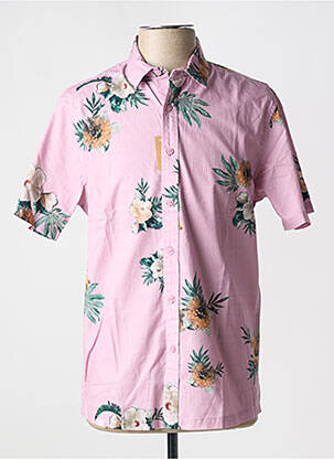 Chemise manches courtes imprimé tie and dye rose OXBOW homme