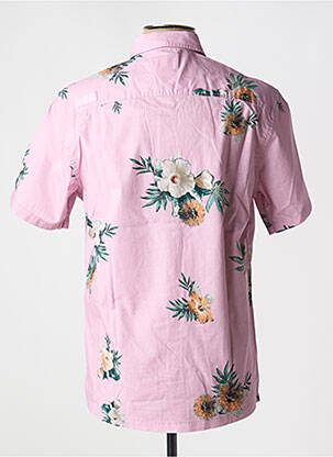 Chemise manches courtes imprimé tie and dye rose OXBOW homme
