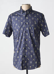 Chemise manches courtes poches bleu LEE COOPER homme
