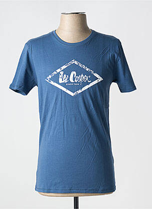 T-shirt coupe cintrée manches courtes bleu LEE COOPER homme
