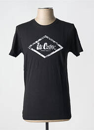 T-shirt coupe cintrée manches courtes noir LEE COOPER homme