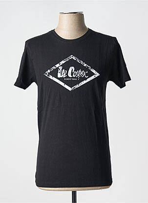 T-shirt coupe cintrée manches courtes noir LEE COOPER homme