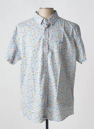 Chemise manches courtes coupe droite bleu BLACKS LEGEND homme