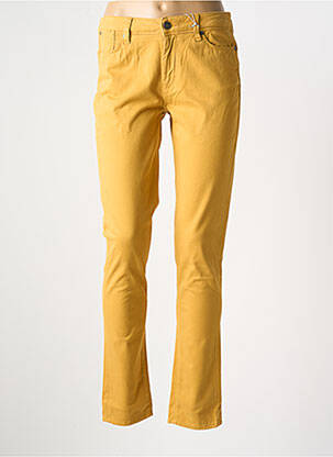 Pantalon slim tissage popeline taille normale jaune LEE COOPER femme