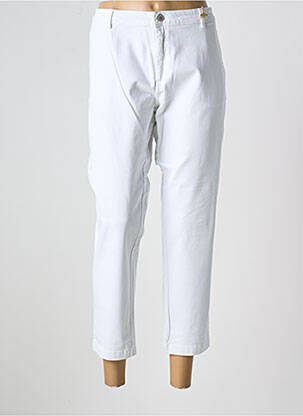 Pantalon 7/8 tissage popeline taille normale blanc LEE COOPER femme