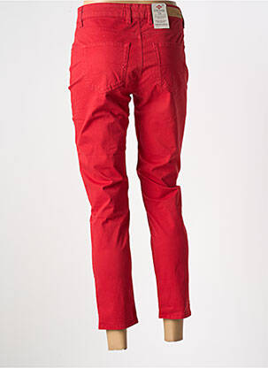 Pantalon 7/8 tissage popeline taille normale rouge LEE COOPER femme