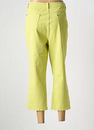 Pantacourt stretch taille normale vert MARBLE femme