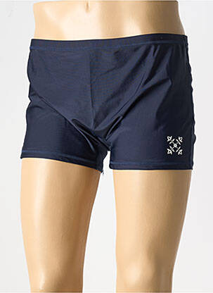 Short de bain effet matière satinée bleu OXBOW homme