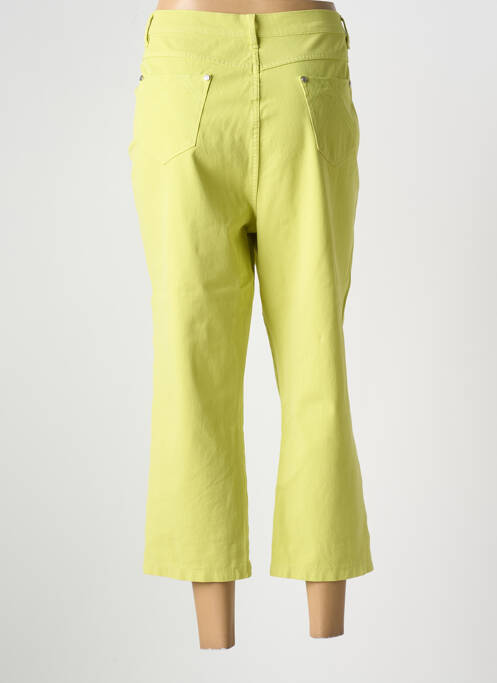 Pantacourt stretch taille normale vert MARBLE femme