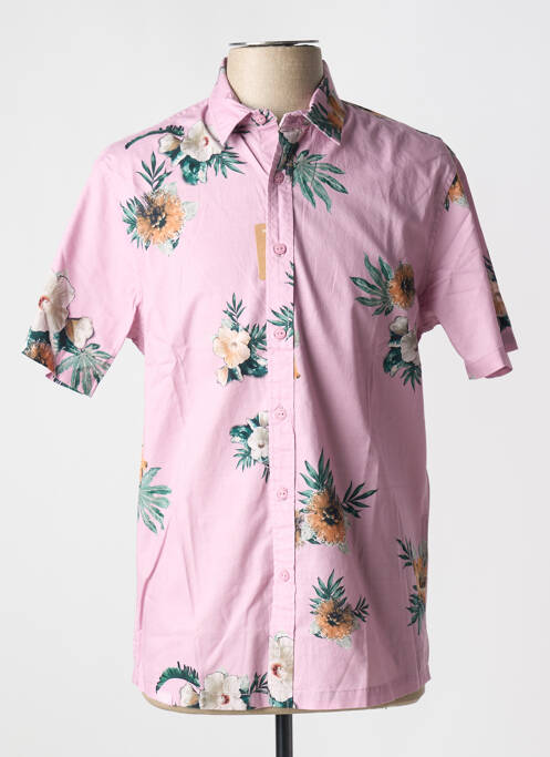 Chemise manches courtes rose OXBOW pour homme