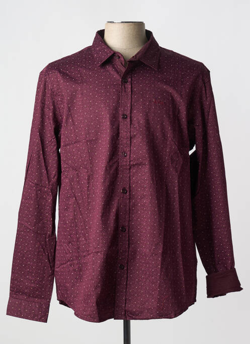 Chemise manches longues rouge LEE COOPER homme