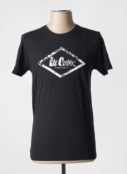 T-shirt noir LEE COOPER pour homme
