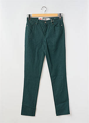 Pantalon slim broderie rivets taille normale vert LEE COOPER femme