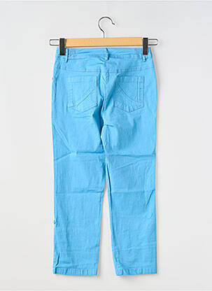 Pantacourt coupe droite taille normale bleu AGATHE & LOUISE femme