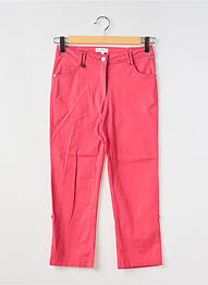 Pantacourt coupe droite taille normale rose AGATHE & LOUISE femme