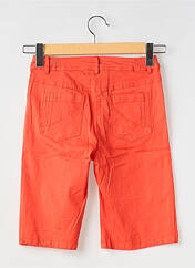 Bermuda orange AGATHE & LOUISE pour femme seconde vue