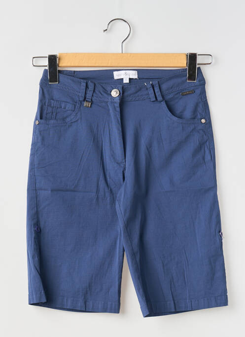 Bermuda bleu AGATHE & LOUISE pour femme