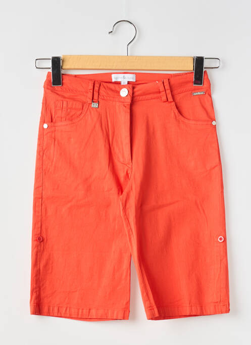 Bermuda orange AGATHE & LOUISE pour femme