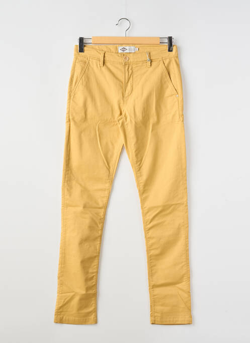 Pantalon chino jaune LEE COOPER pour homme
