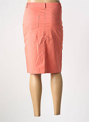 Jupe mi-longue stretch orange AGATHE & LOUISE femme