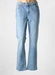 Jeans coupe droite broderie rivets taille haute bleu LEE COOPER femme