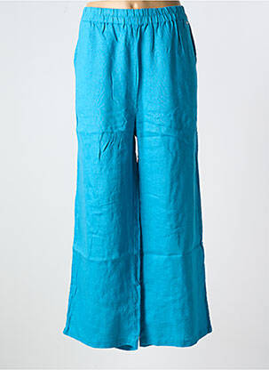 Pantalon droit taille élastique taille normale bleu AGATHE & LOUISE femme