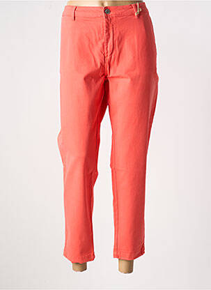 Pantalon chino tissage popeline taille normale orange LEE COOPER femme