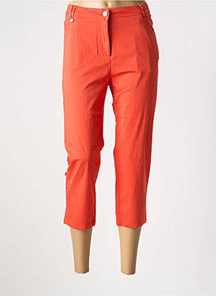 Pantacourt coupe droite taille normale orange AGATHE & LOUISE femme