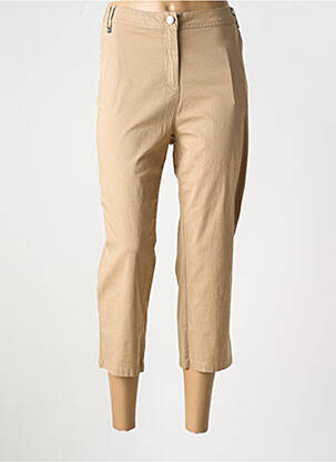 Pantacourt coupe droite taille normale beige AGATHE & LOUISE femme