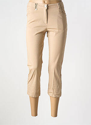 Pantacourt coupe droite taille normale beige AGATHE & LOUISE femme