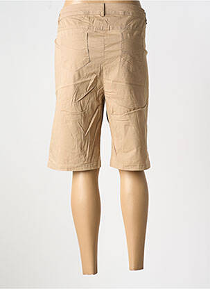 Bermuda taille élastique taille normale beige AGATHE & LOUISE femme