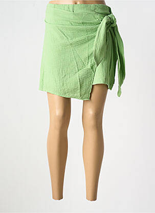 Jupe short coupe droite vert LEE COOPER femme
