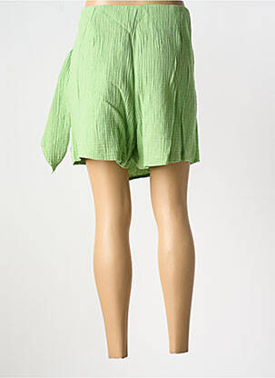 Jupe short coupe droite vert LEE COOPER femme