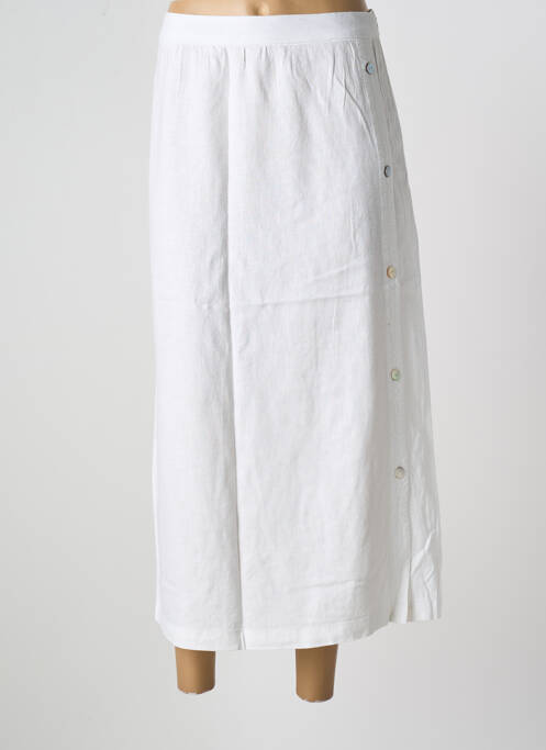 Jupe longue blanc ÉTYMOLOGIE pour femme