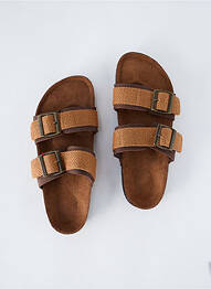 Mules/sabots voute plantaire talon plat jusqu'à 3cm marron OXBOW femme