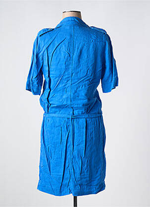 Robe mi-longue manches courtes manches courtes bleu COP COPINE femme