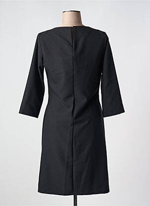 Robe mi-longue manches 3/4 manches 3/4 noir LILI & CAROLINE femme