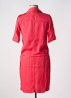 Robe mi-longue manches courtes manches courtes rouge COP COPINE femme