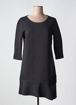Robe mi-longue manches 3/4 manches 3/4 noir COP COPINE femme