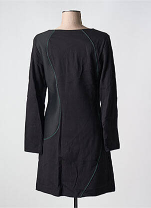 Robe mi-longue manches longues manches longues noir COP COPINE femme