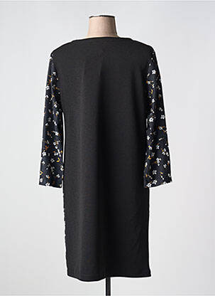 Robe courte manches longues manches longues noir LILI & CAROLINE femme