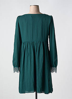 Robe courte manches courtes manches courtes vert NAF NAF femme