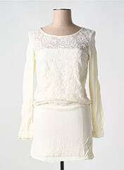 Robe courte beige NAF NAF pour femme seconde vue